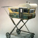 Baby Carriage
1991
wood, steel, paint, found objects
38”x32”x18”